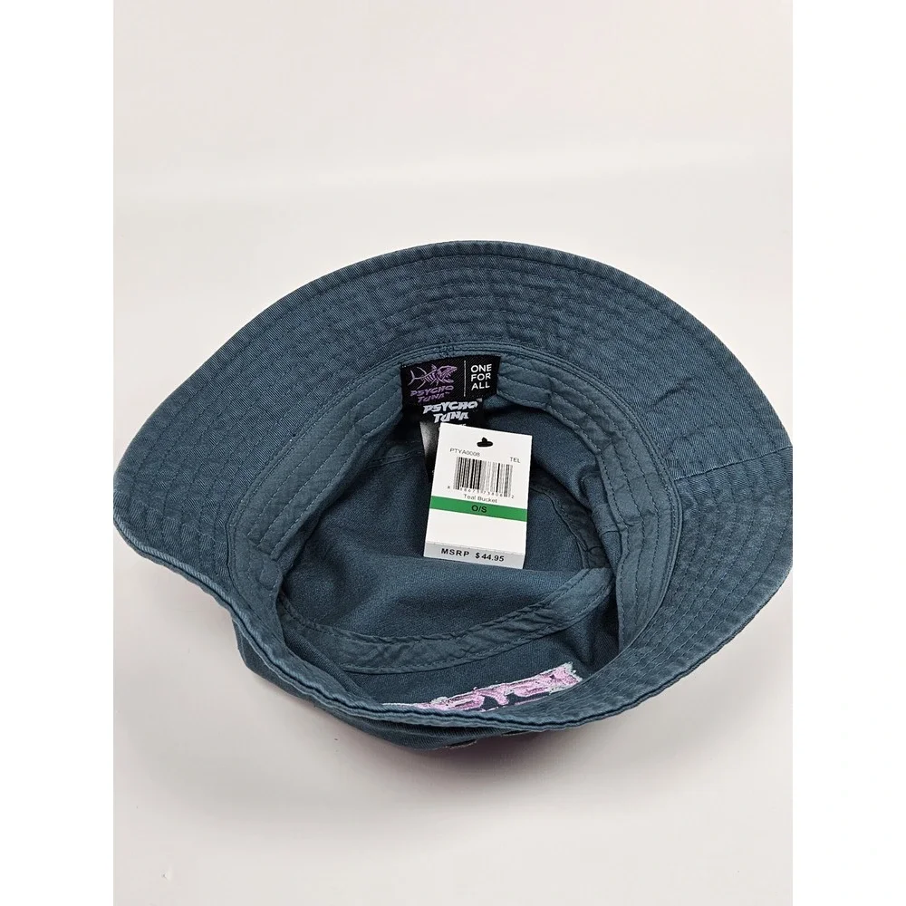 Psycho Tuna Teal Bucket Hat One‎ Size Cotton Patch Logo New